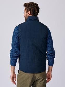 Aubin Lancaster Gilet, Light Khaki - view 2, Navy