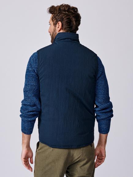 Aubin Lancaster Gilet, Light Khaki - view 2, Navy