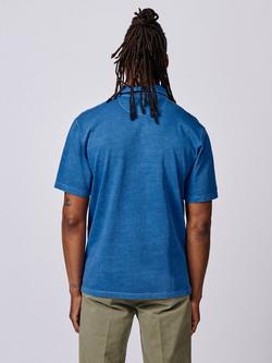 Aubin Arkwright Cotton Regular Fit Short Sleeve Polo Shirt - view 2, Cobalt