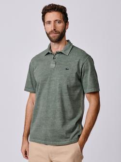 Aubin Arkwright Cotton Regular Fit Short Sleeve Polo Shirt, Khaki