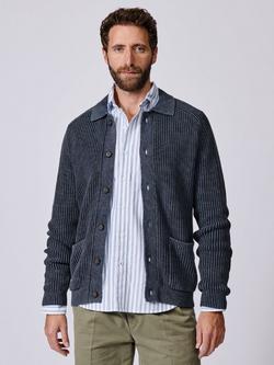 Aubin Martin Cotton Cardigan, Navy, Navy