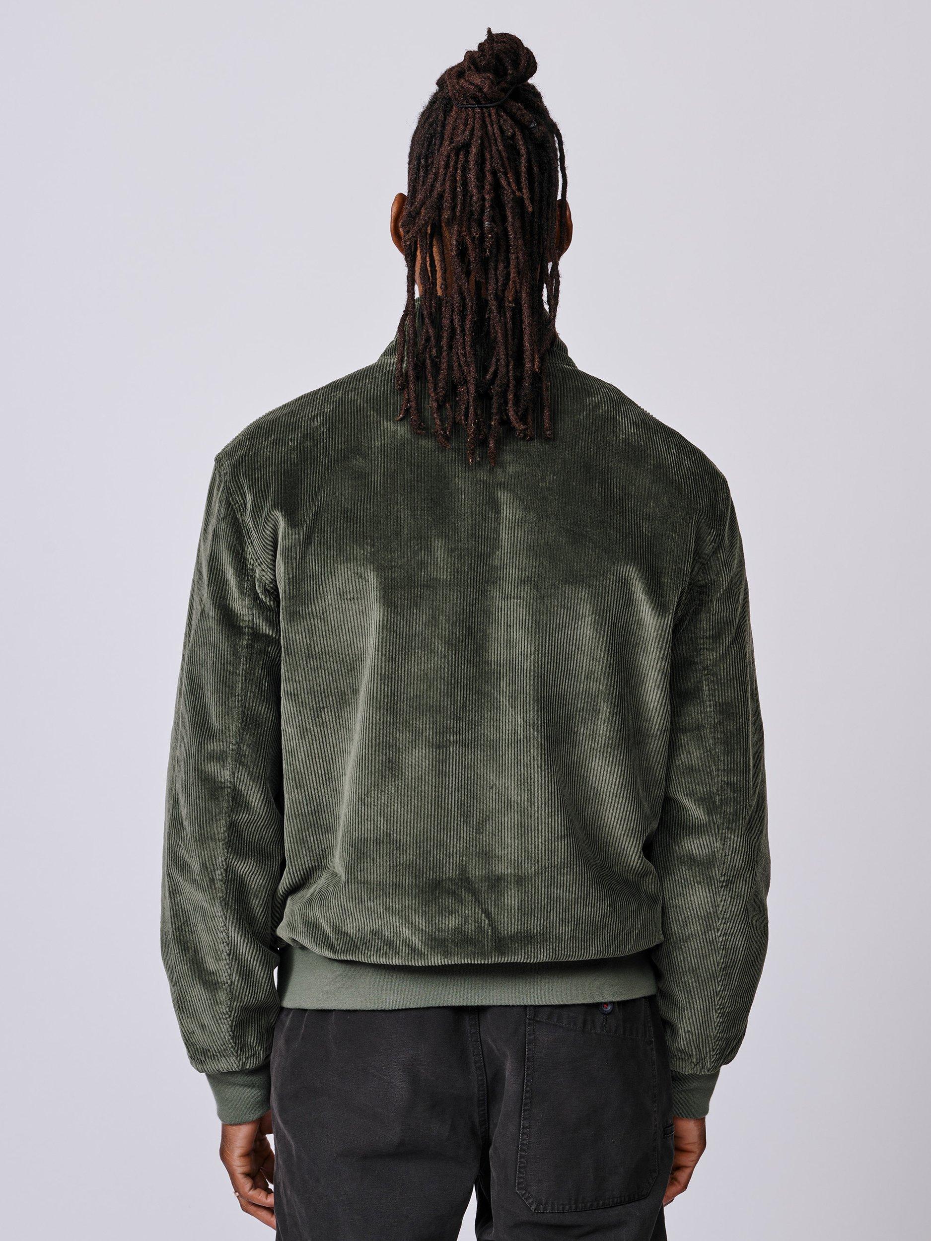 Product image 2 of 7, which shows Aubin Bolsover Corduroy Harrington Jacket, Khaki, S