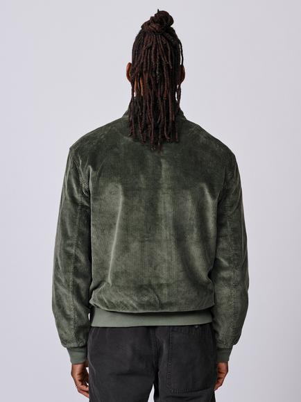 Aubin Bolsover Corduroy Harrington Jacket, Khaki - view 2, Khaki