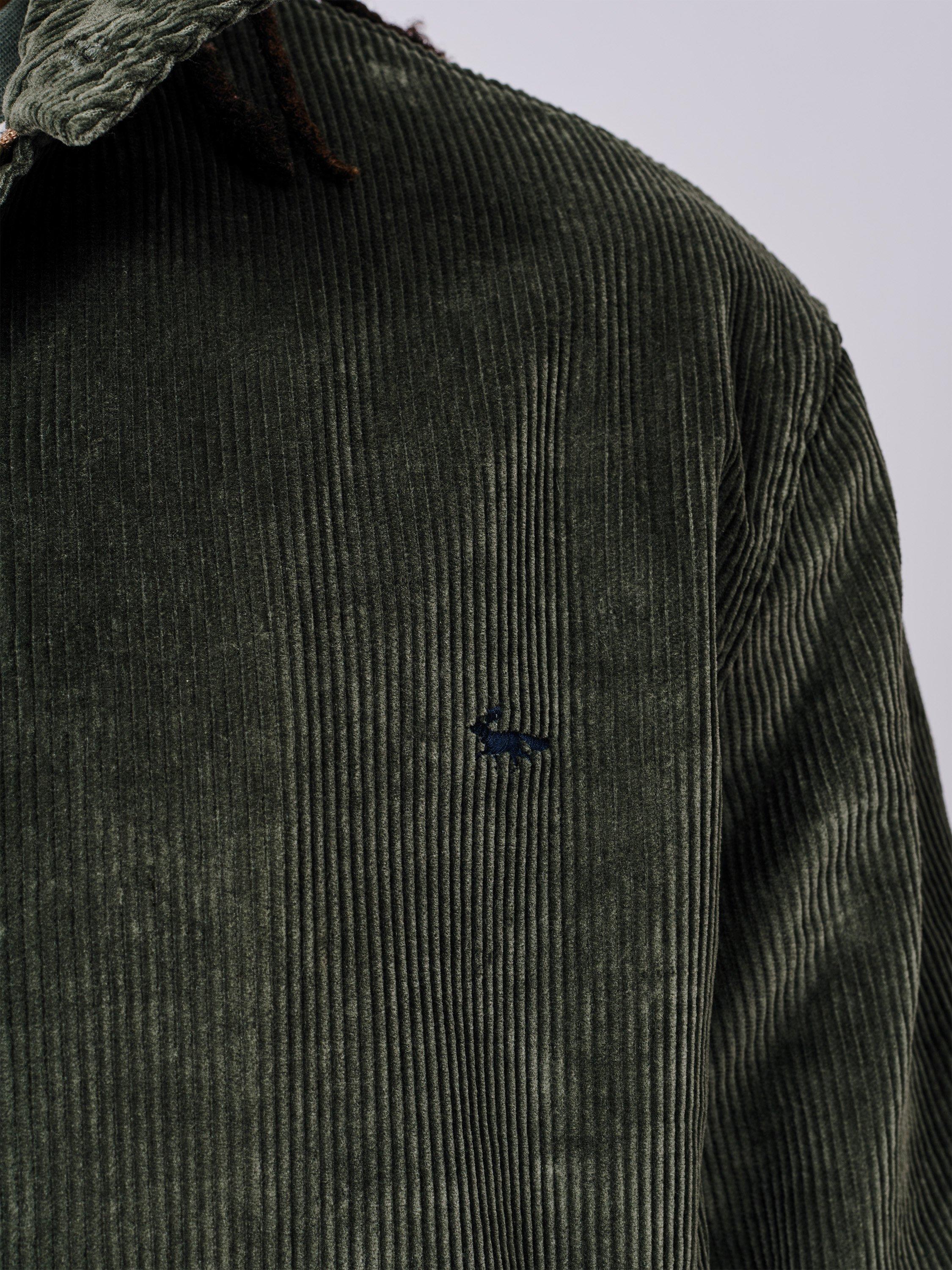 Product image 4 of 7, which shows Aubin Bolsover Corduroy Harrington Jacket, Khaki, S