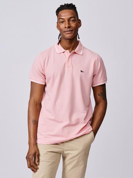 Aubin Eden Regular Fit Cotton Polo Shirt, Pink