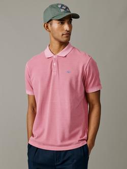 Aubin Lusby Pique Polo Shirt, Washed Pink