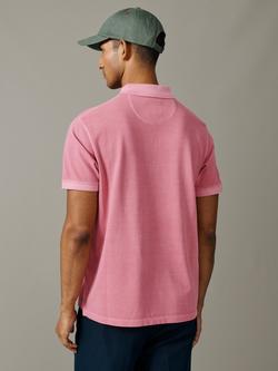 Aubin Lusby Pique Polo Shirt - view 2, Washed Pink