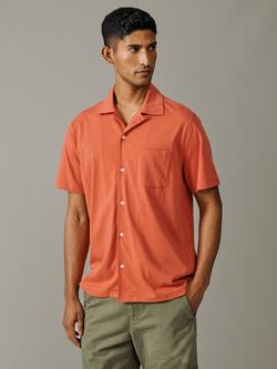 Aubin Aldwin Short Sleeve Jersey Shirt, Coral