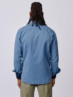 Aubin Cole Cotton Regular Fit Overshirt - view 2, Blue