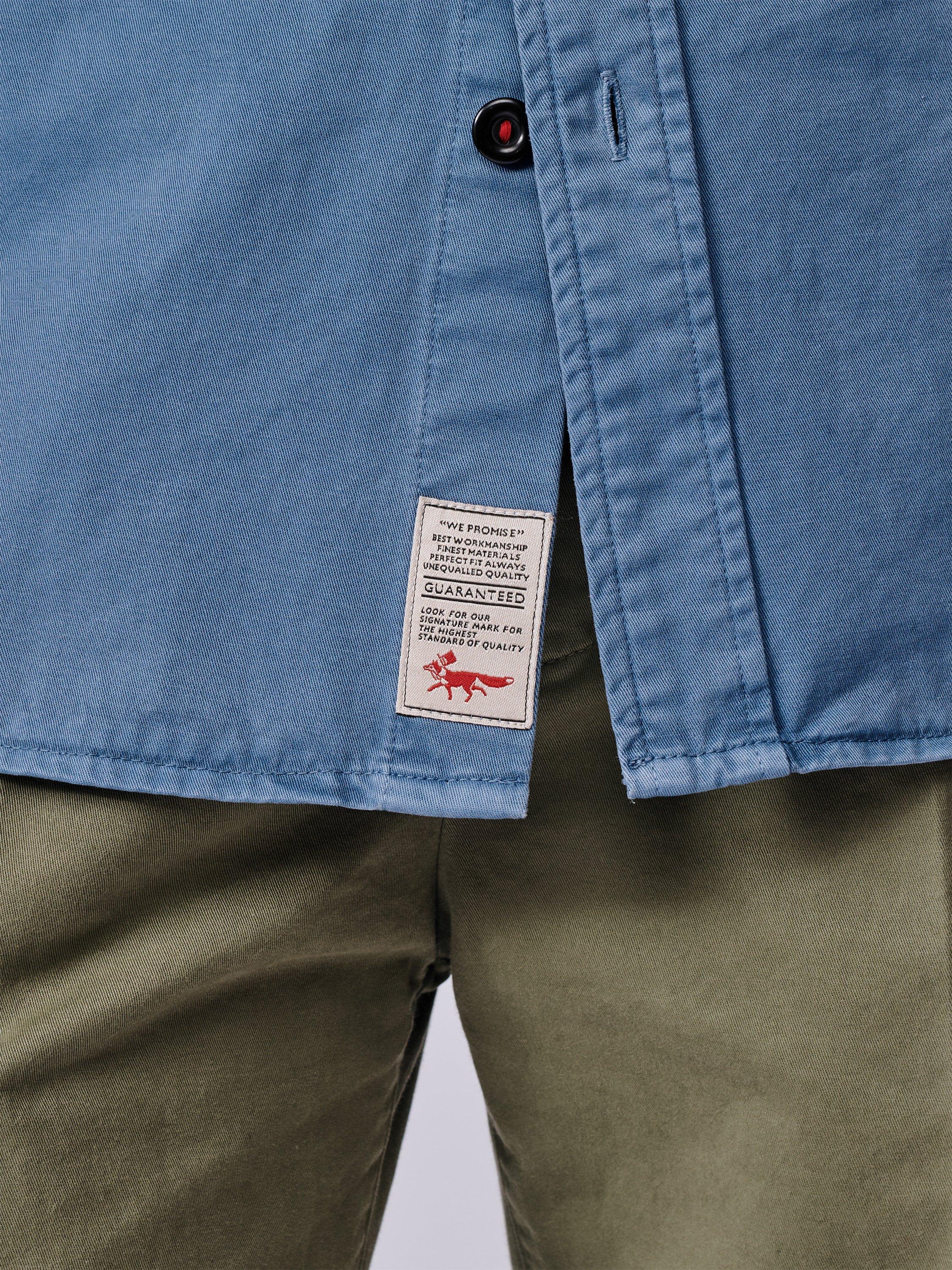 Product image 5 of 6, which shows Aubin Cole Cotton Regular Fit Overshirt, Blue, S