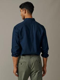 John Lewis Grainsby Linen Cotton Blend Shirt, Navy - view 2, Navy