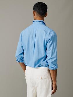 John Lewis Grainsby Linen Cotton Blend Shirt, Pale Blue - view 2, Pale Blue