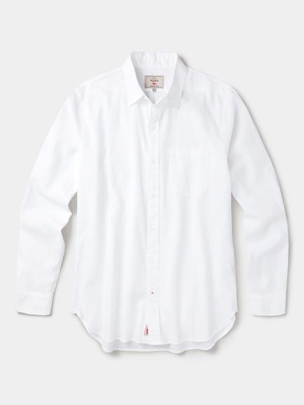 Aubin Grainsby Linen Cotton Blend Shirt, White