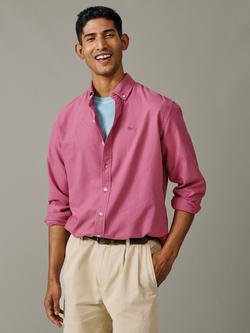 Aubin Horkstow Lightweight Relaxed Cotton Oxford Shirt, Fuchsia, Fushia