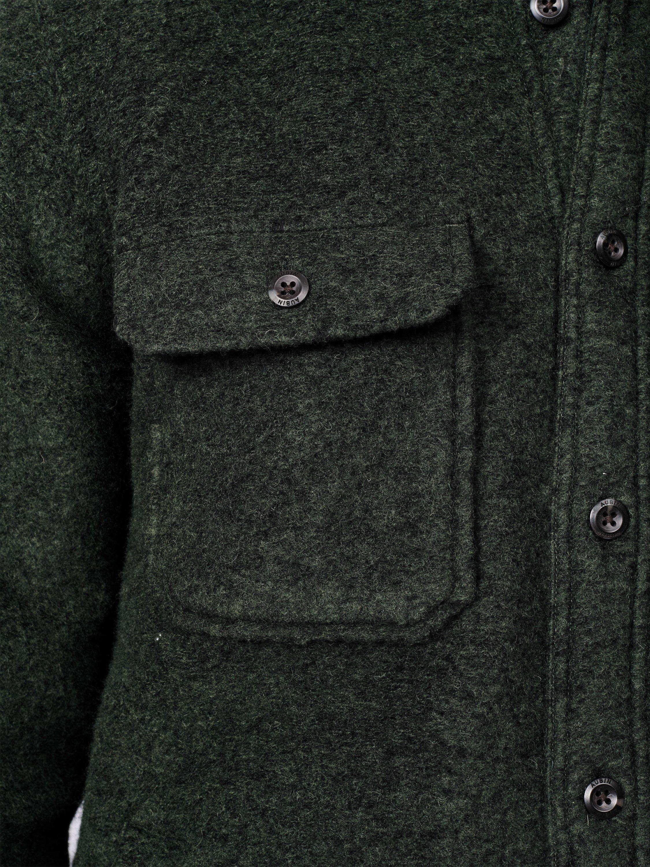 Product image 5 of 8, which shows Aubin Kendale Wool Mix Overshirt, Khaki, S