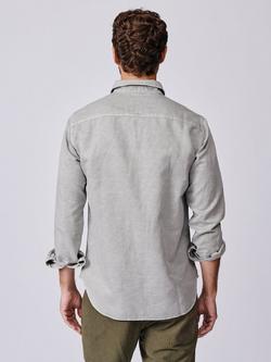 Aubin Sorrel Cotton Linen Blend Shirt - view 2, Pale Grey