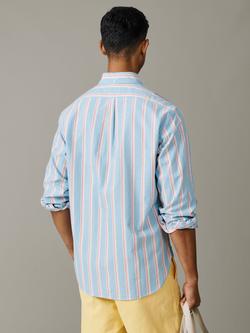 Aubin Walesby Lightweight Relaxed Oxford Shirt, Blue - view 2, Blue