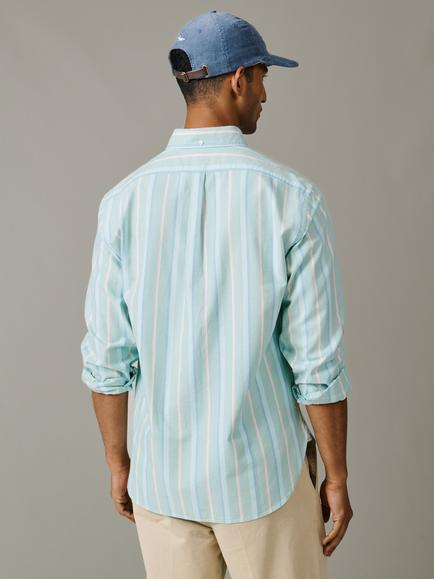 Aubin Walesby Lightweight Relaxed Oxford Shirt - view 2, Green