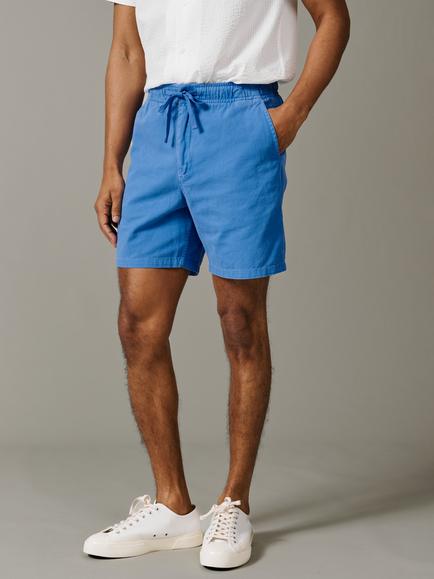 Aubin Allanby Cotton Rugby Shorts, Cornflower