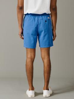 Aubin Allanby Cotton Chino Shorts, Cornflower - view 2, Cornflower