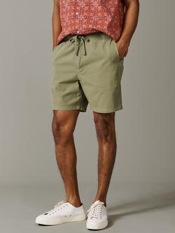 Aubin Allanby Cotton Chino Shorts, Khaki, Khaki
