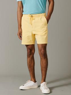 Aubin Allanby Cotton Chino Shorts, Yellow, Yellow