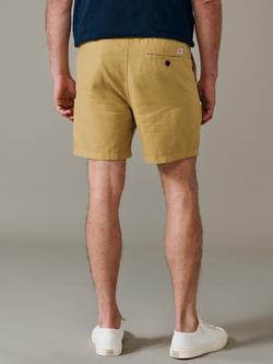 Aubin Whithorn Linen Cotton Blend Shorts - view 2, Sand