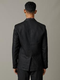 Aubin Belvedere Linen Blazer, Black - view 2, Black