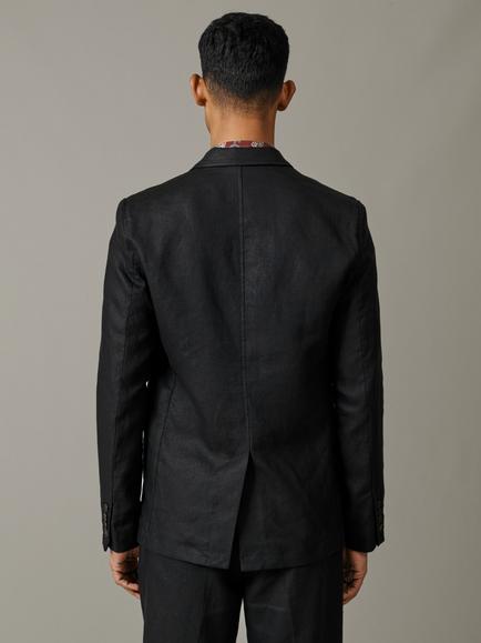 Aubin Belvedere Linen Suit Jacket - view 2, Black