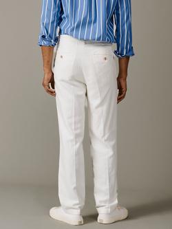Aubin Axholme Linen-Cotton Tailored Trousers, Vintage White - view 2, Vintage White