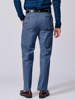 Aubin Mareham Chino Trousers - view 2, Washed Blue