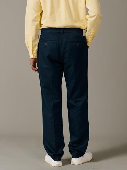 Aubin Pasmore Cotton Linen Blend Trousers, Navy - view 2, Navy