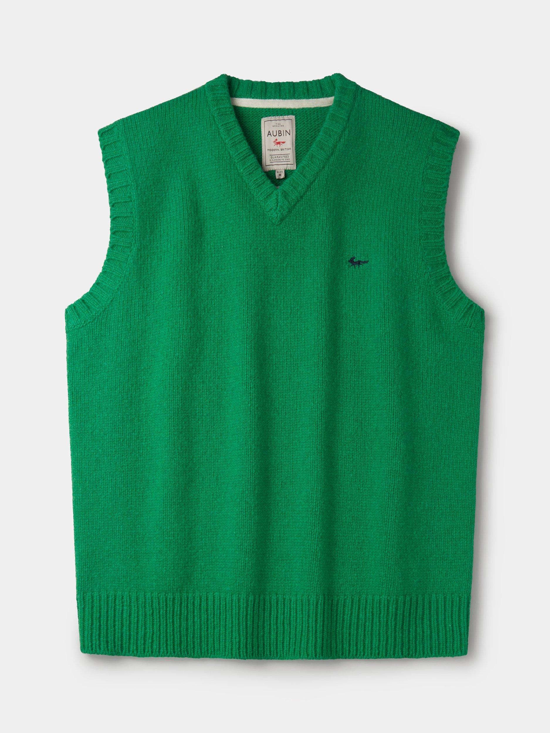 Product image 5 of 5, which shows Aubin Baldwin Merino Wool Tank Top, Green, S