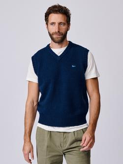 Aubin Baldwin Merino Wool Tank Top, Navy