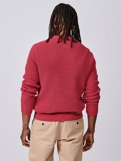 Aubin Martin Rib Knit Crew Neck Jumper - view 2, Pink