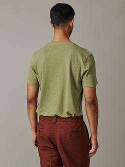 Aubin Aldam Cotton Blend T-Shirt - view 2, Khaki