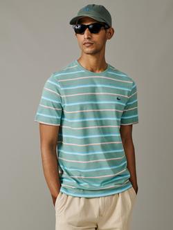 Aubin Berkeley Stripe Cotton T-Shirt, Green/Multi