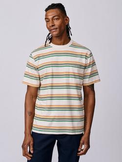 Aubin Santon Cotton Stripe T-Shirt, Multi, Multi