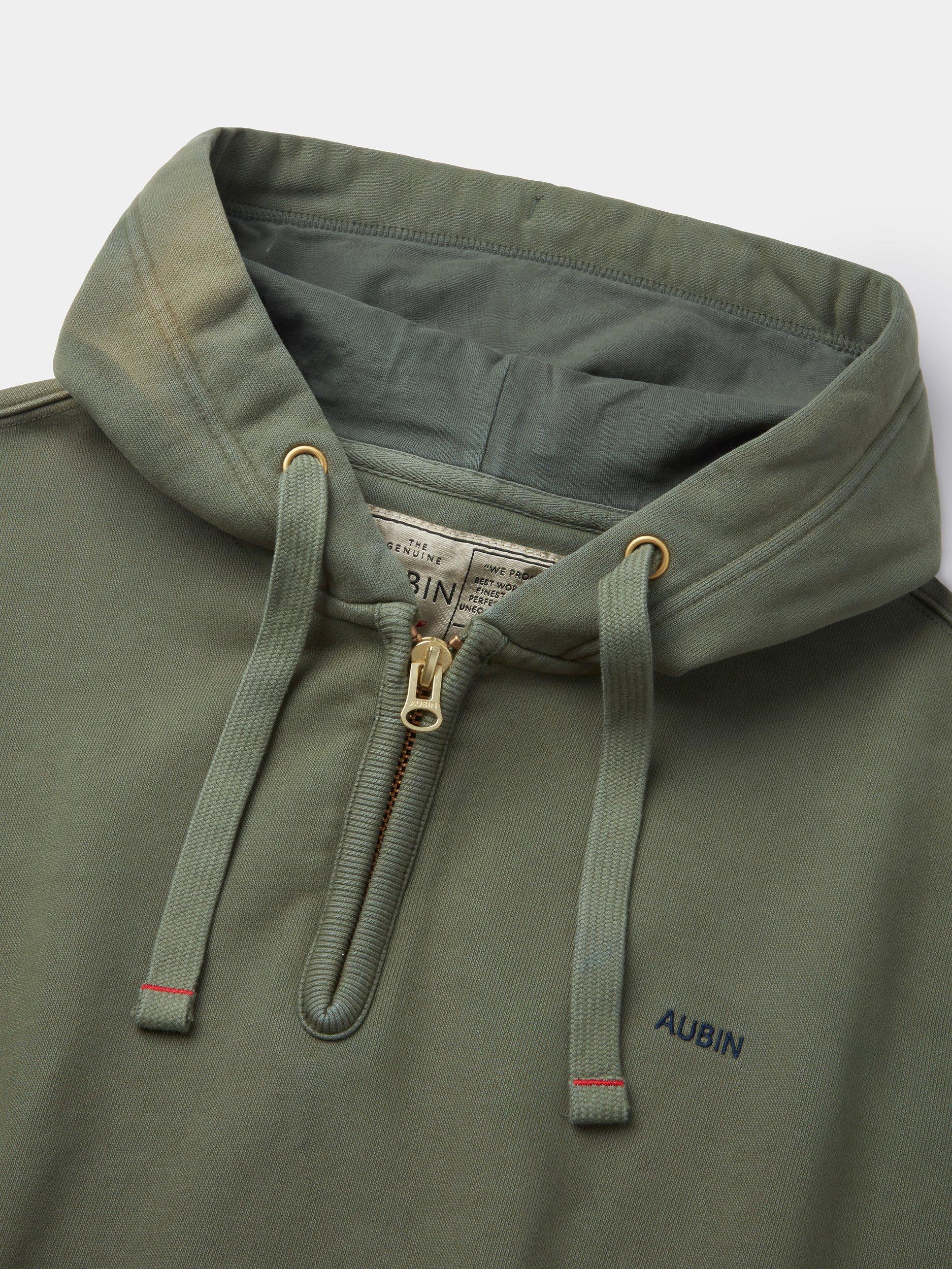 Product image 5 of 6, which shows Aubin Baildon Cotton Hoodie, Khaki, S