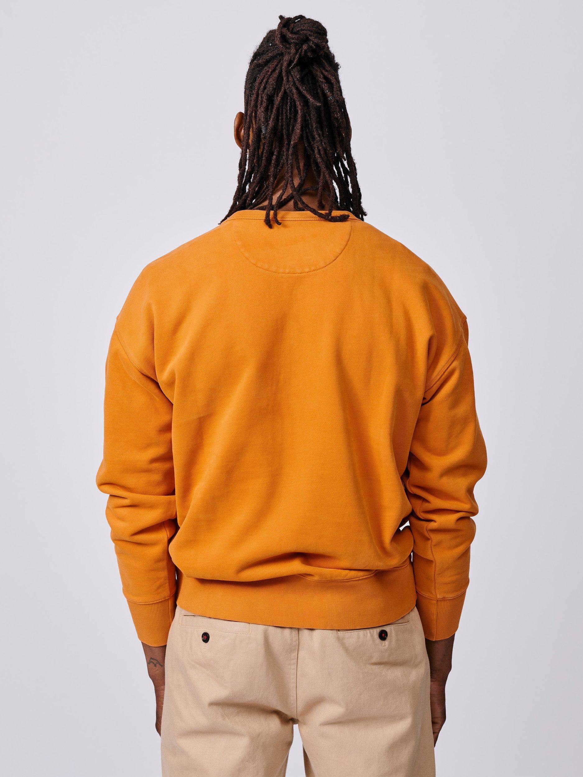 Product image 2 of 6, which shows Aubin Brandon Cotton Sweatshirt, Washed Orange, XS