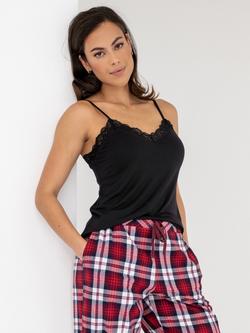 Pour Moi Sofa Loves Lace Hidden Support Cami, Black - view 2, Black