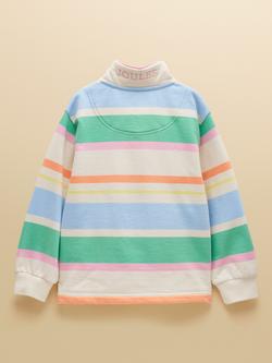 Joules Kids' Cotton Funnel Neck Sweatshirt, Multi - view 2, Multi