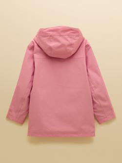 Joules Kids' Portwell Waterproof Hooded Raincoat - view 2, Pink