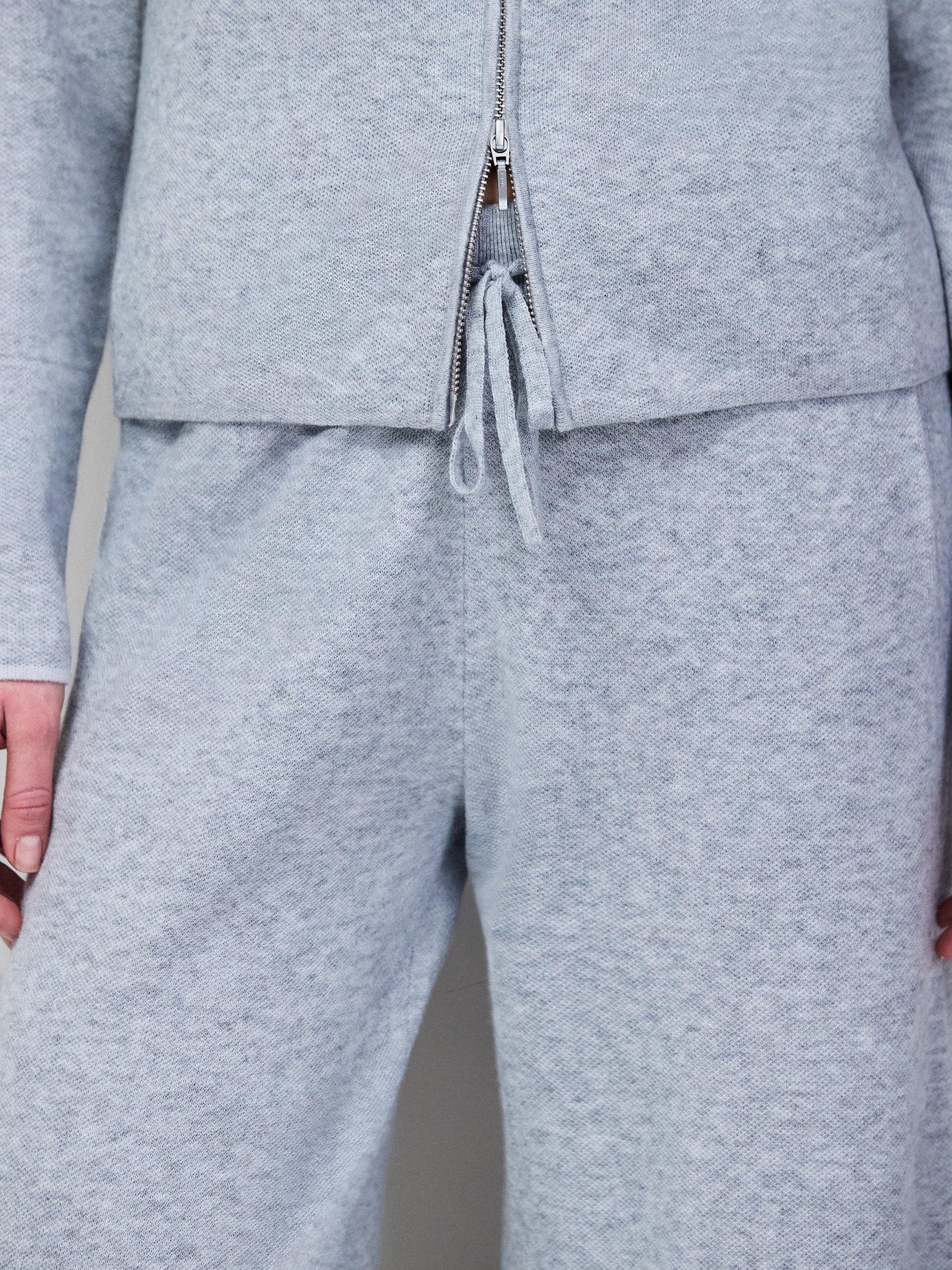 Product image 4 of 5, which shows Ro&Zo Straight Leg Knitted Trousers, Grey, XS