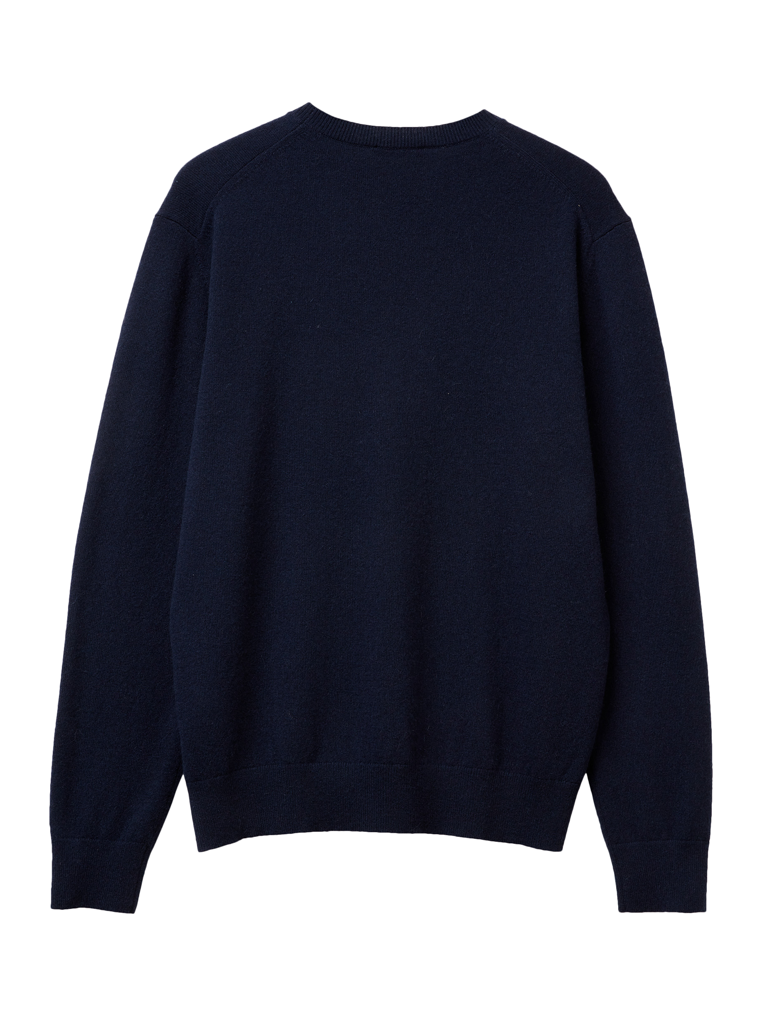 Product image 4 of 5, which shows Benetton Cashmere Jersey Crew Neck Jumper, Blue, S