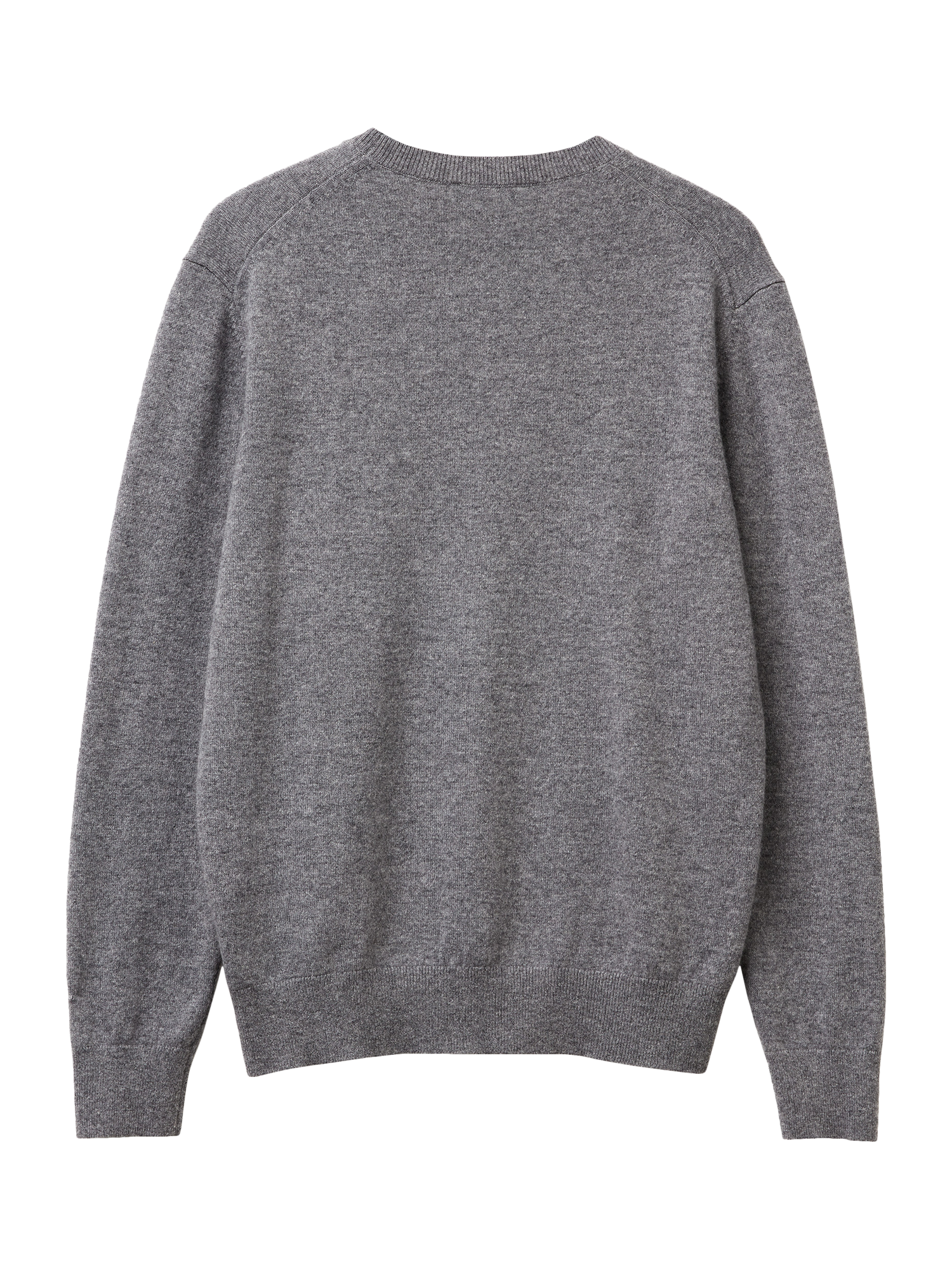 Product image 4 of 5, which shows Benetton Cashmere Jersey Crew Neck Jumper, Grey, S