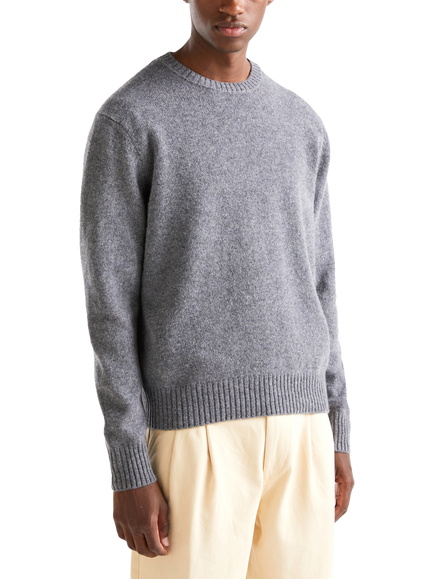 Benetton Crew Neck Wool Jumper, Grey