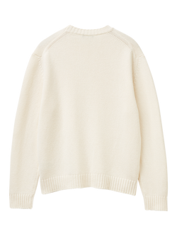 Benetton Crew Neck Jumper, White - view 2, White