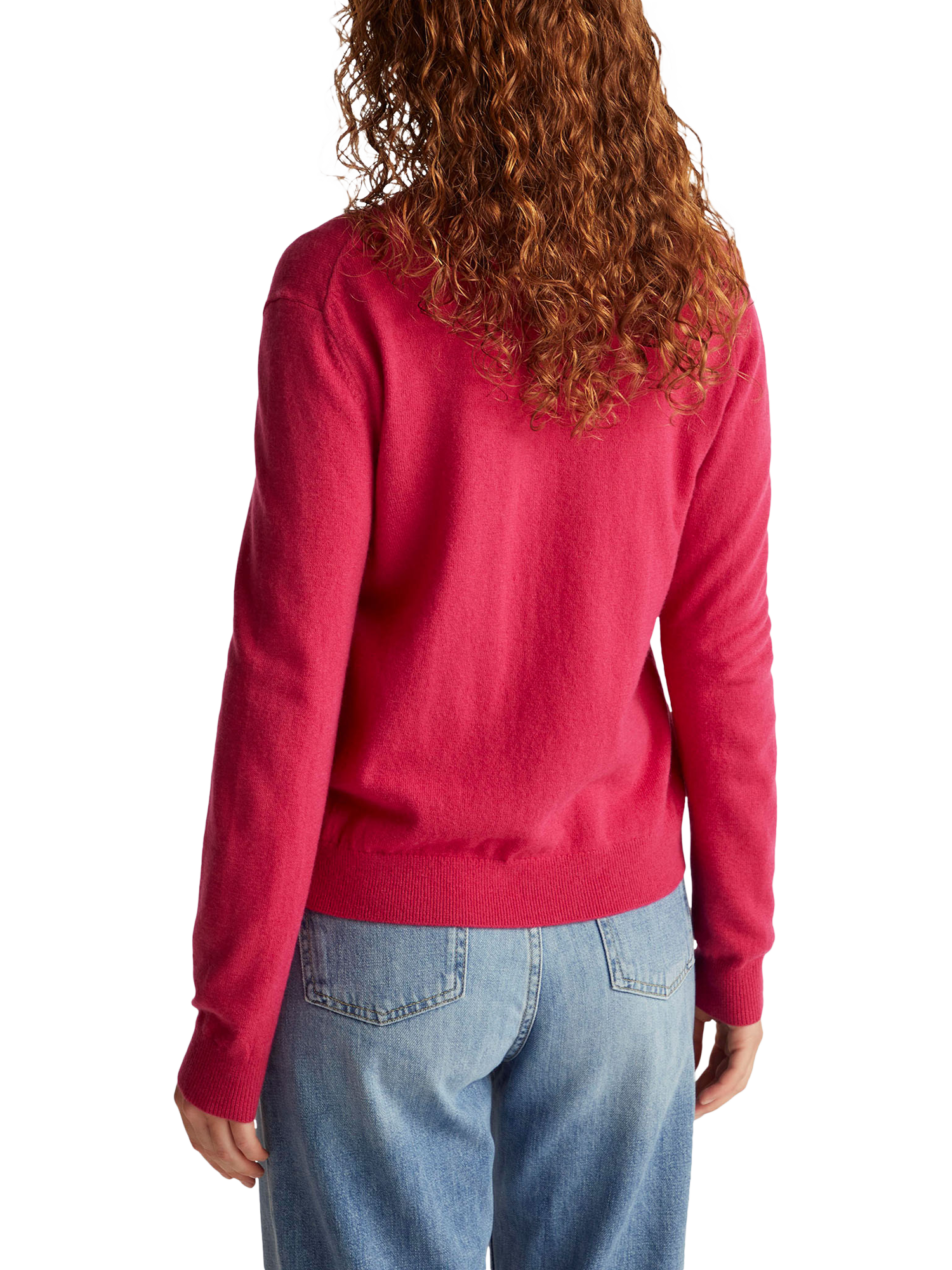 Product image 2 of 6, which shows Benetton Korean Pure Wool Cardigan, Violet, S