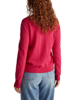 Benetton Korean Pure Wool Cardigan, Violet - view 2, Violet